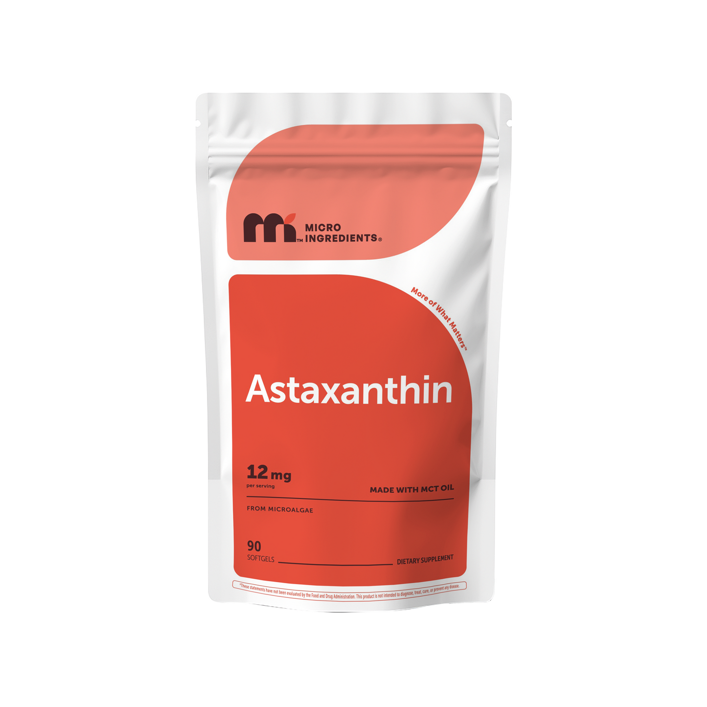 Micro Ingredients Astaxanthin 12mg softgels, tanning pills, Strength Carotenoids Skin Supplement w. 100%