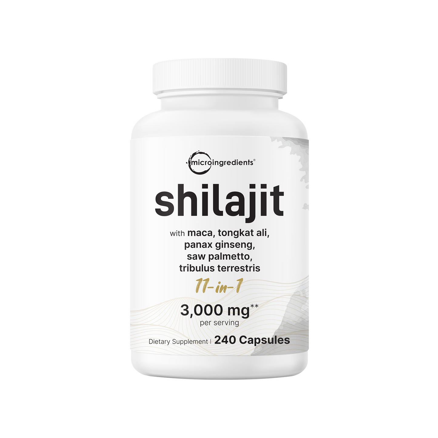 Micro Ingredients Shilajit 11-in-1 3000mg, 240 Capsules