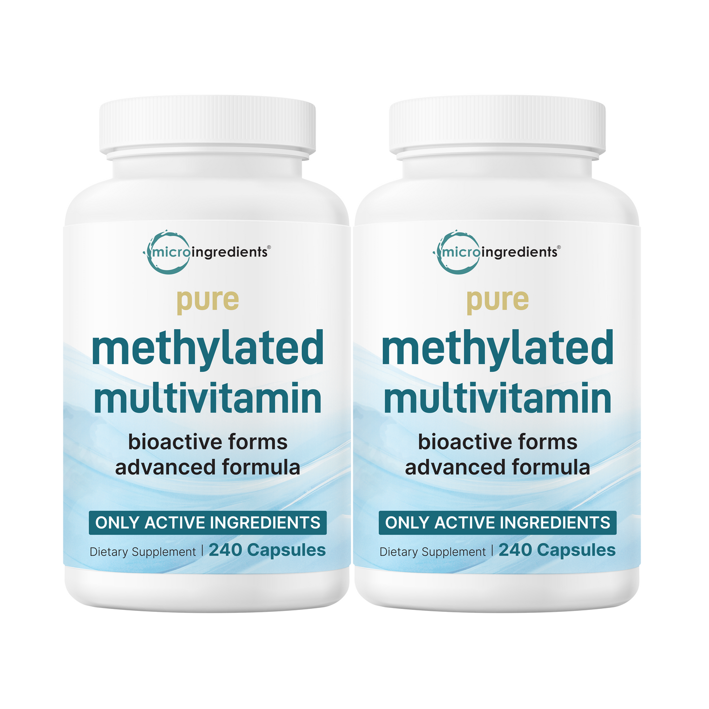 Micro Ingredients 2 Pack Pure Methylated Multivitamin, 480 Capsules