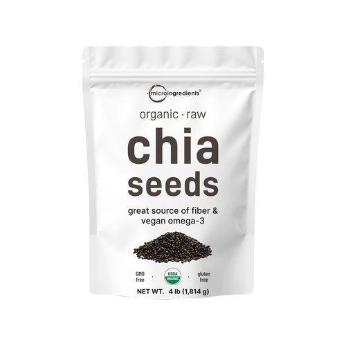 Micro Ingredients Organic Chia Seeds, 4lbs, Raw Chia Seed Source