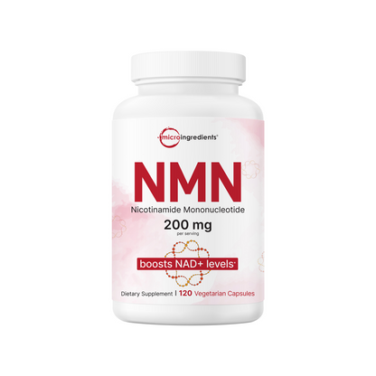 Micro Ingredients NMN 200mg Per Serving 120 Veggie Capsules – 60 Servings