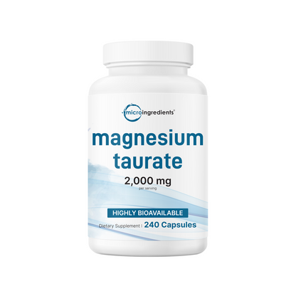 Micro Ingredients Magnesium Taurate 2000mg, 240 capsules
