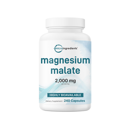 Micro Ingredients Magnesium Malate 2,000mg, 240 Capsules