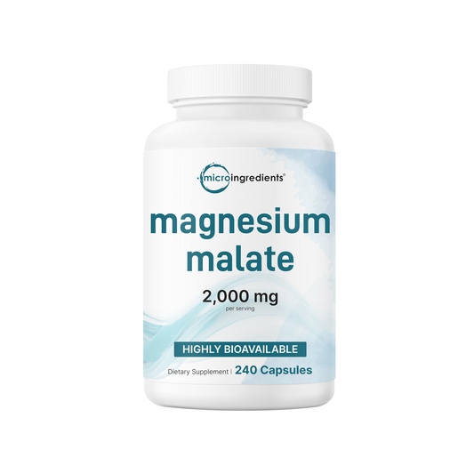 Micro Ingredients Magnesium Malate 2,000mg, 240 Capsules