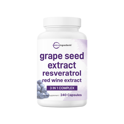 Micro Ingredients Grape Seed Extract, 240 Capsule