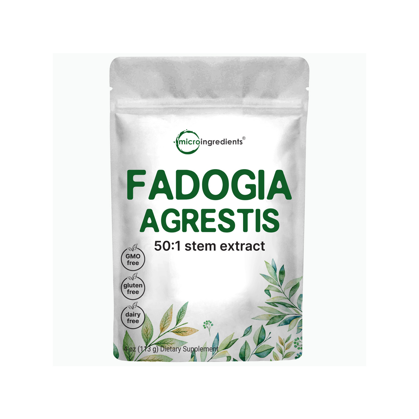 Micro Ingredients Fadogia Agrestis 50:1 Stem Extract Powder, 4oz