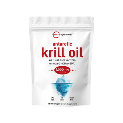 Micro Ingredients Antarctic Krill Oil 1000mg with Omega 3
