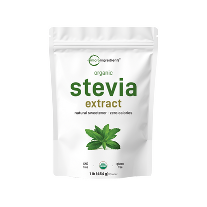Micro Ingredients Pure Organic Stevia Powder, 1 Pound