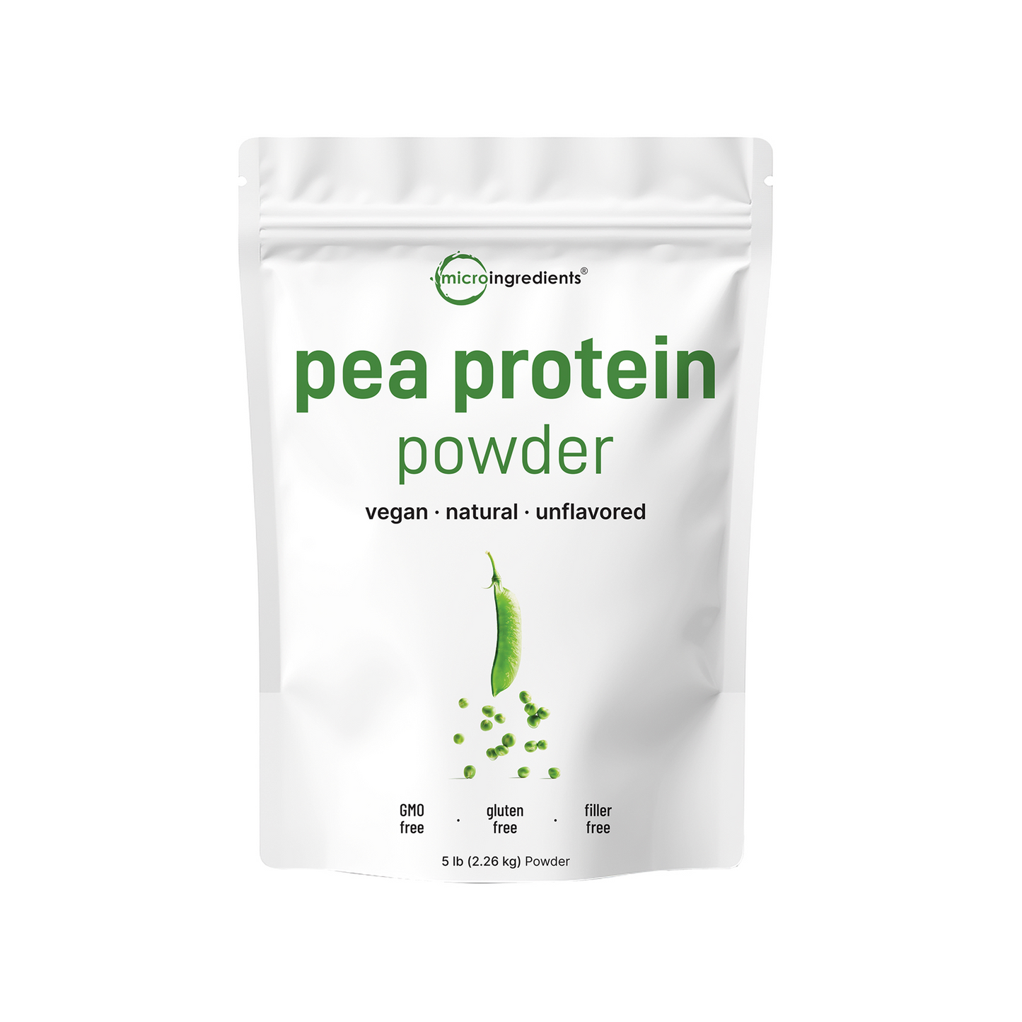 Micro Ingredients Pea Protein Powder, 5lb