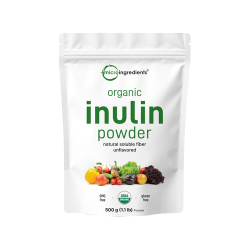 Micro Ingredients Organic Inulin Powder 500g (1.1lb)
