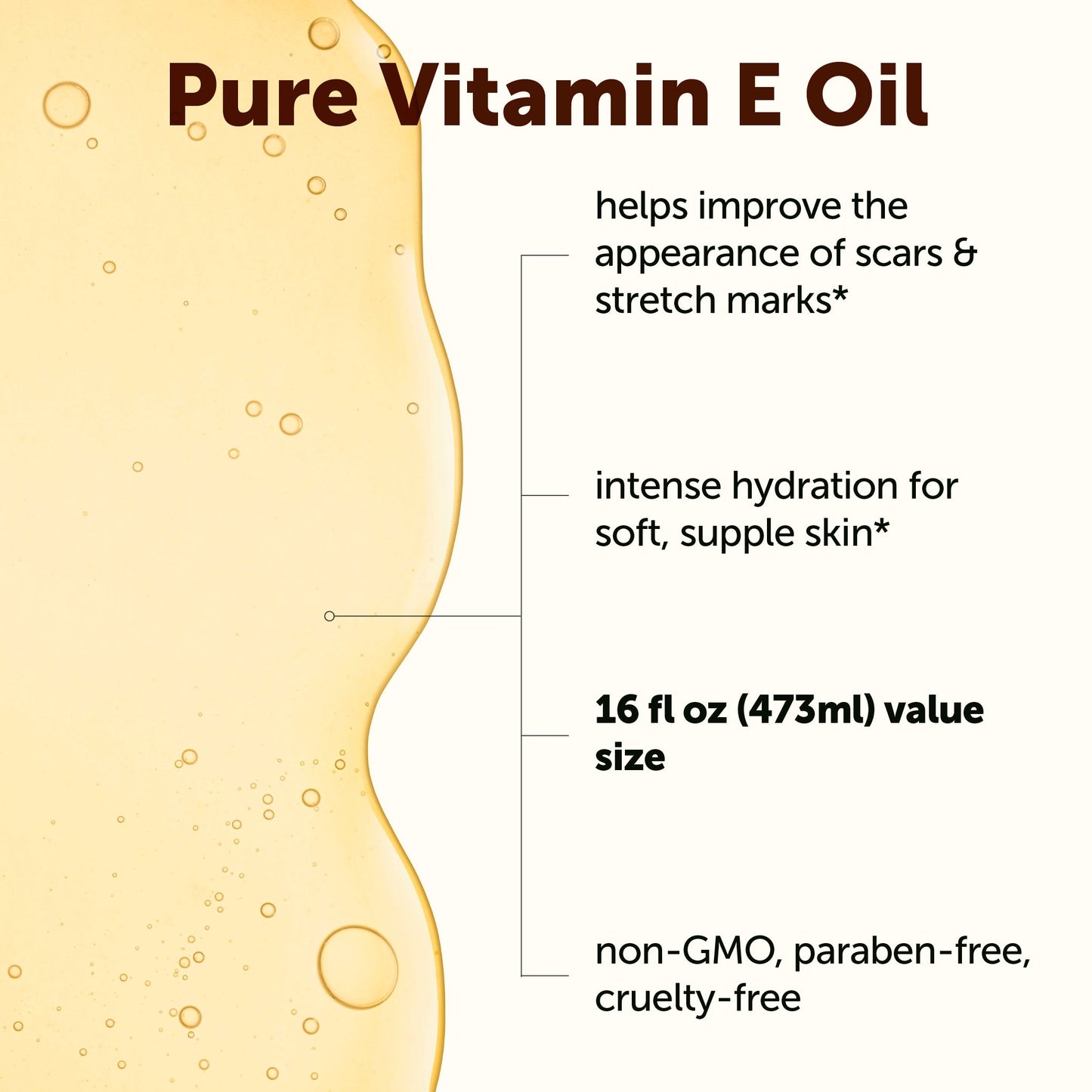 Micro Ingredients Pure Vitamin E Oil, 16 fl oz (473mL)