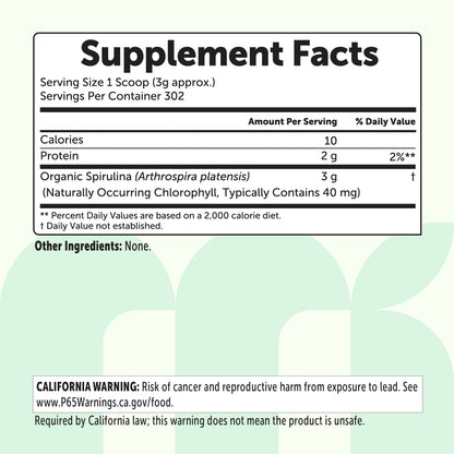 Micro Ingredients Organic Spirulina Powder
