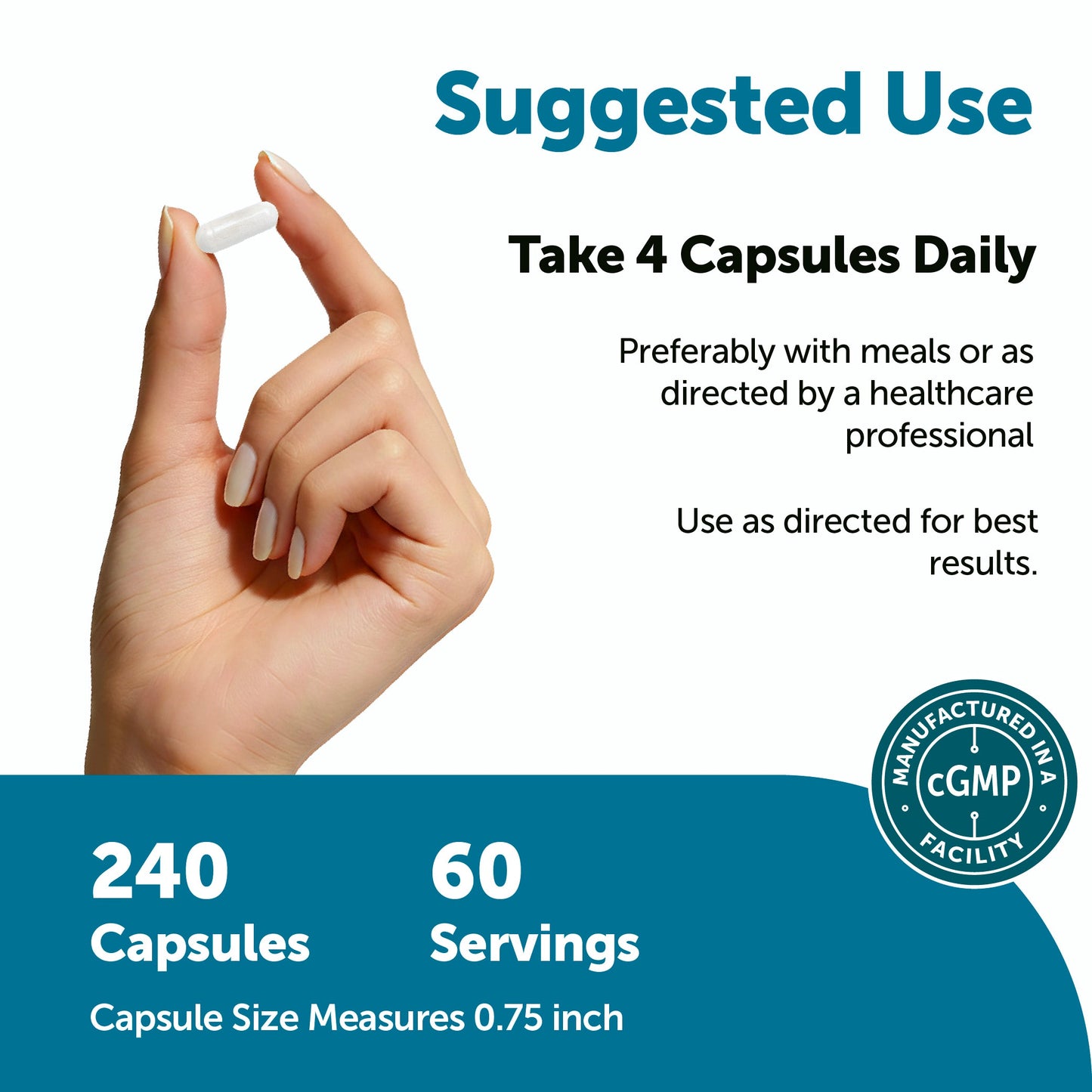 Micro Ingredients TMG 2000mg, 240 Capsules