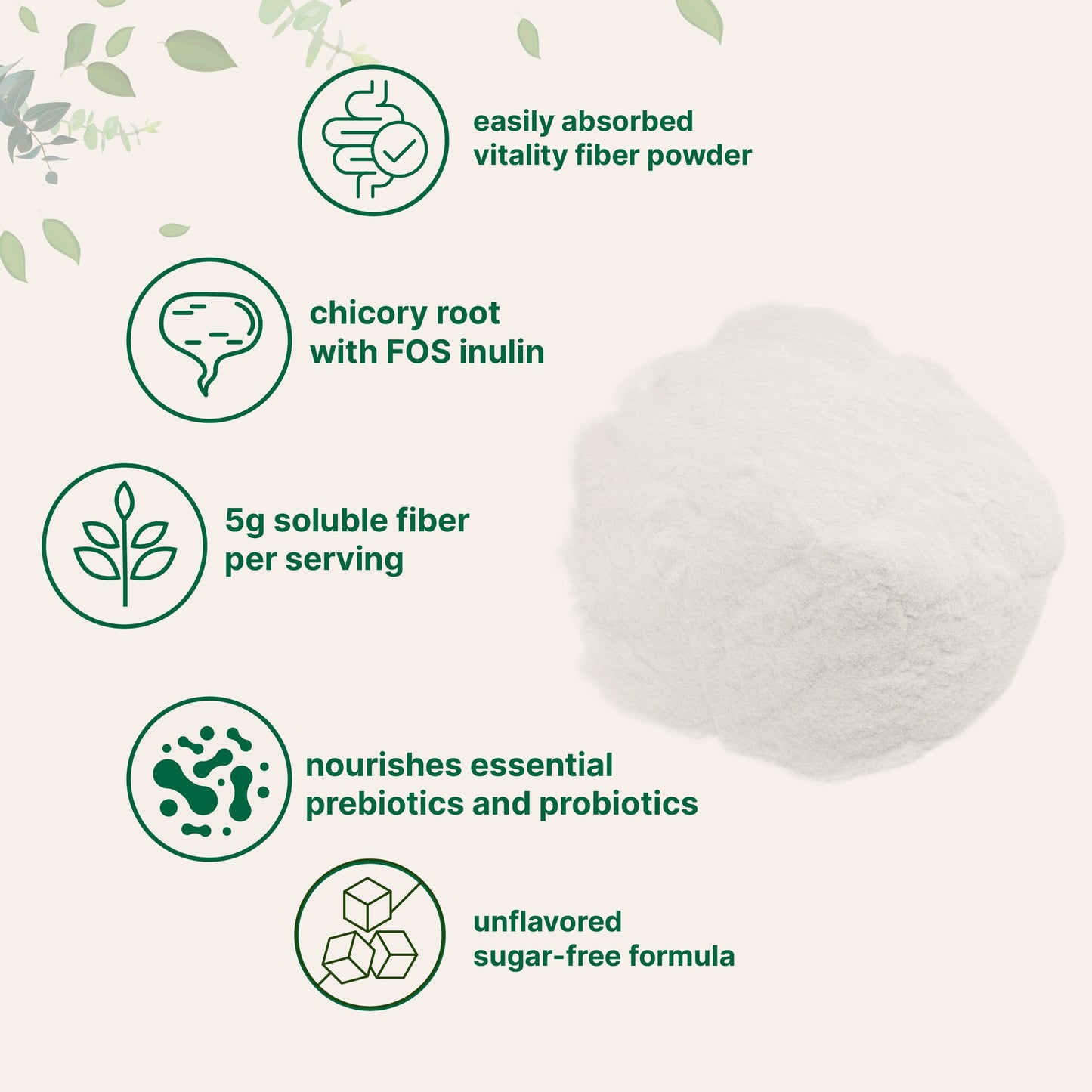 Micro Ingredients Vitality Fiber Supplement, 1lb Powder