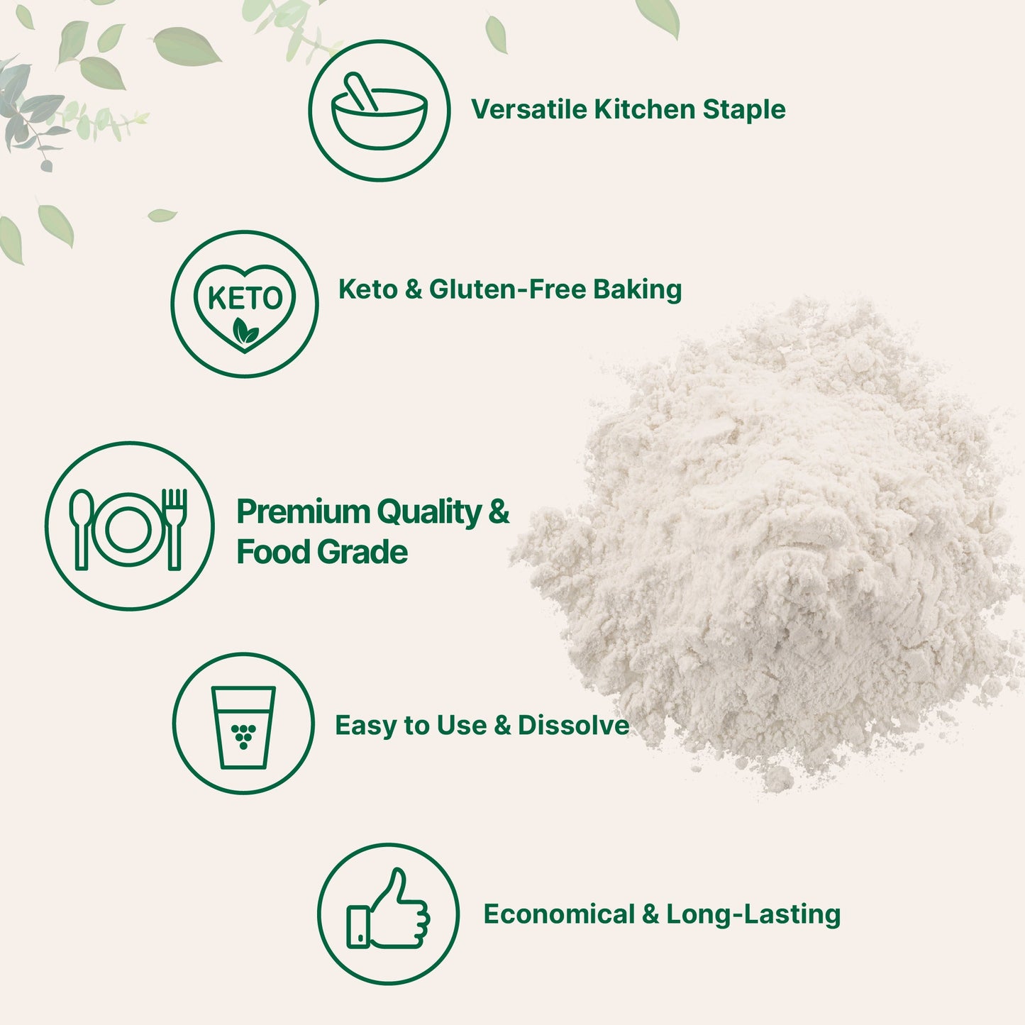 Micro Ingredients Xanthan Gum Powder, 2lb