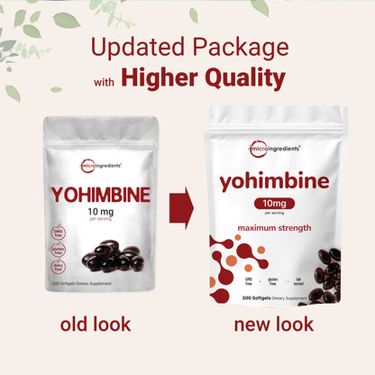 Micro Ingredients Yohimbine Softgels, 300 counts