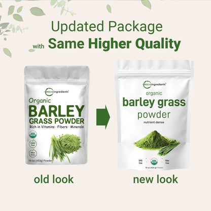 Micro Ingredients Organic Barley Grass Powder, 16oz