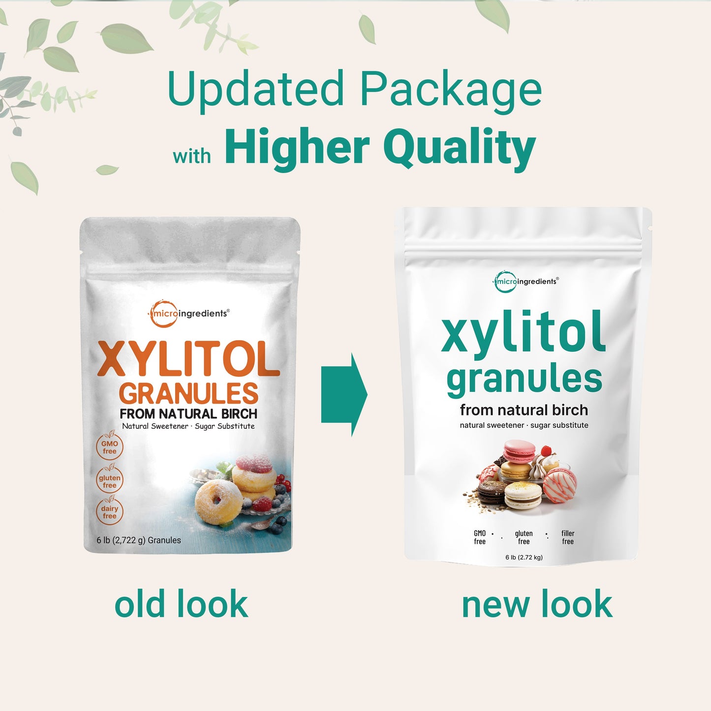 Micro Ingredients Xylitol Sweetener Granules, 6lb