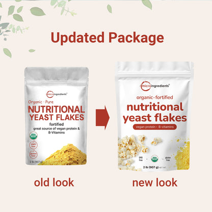 Micro Ingredients Organic Fortified Nutritional Yeast Flakes - Gluten Free
